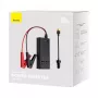 Baseus Car Power Inverter IGBT 300W/220V kahe EU-pistikupesa, USB-C PD, USB-A QC, aku klambri ja sigaretisüütaja kaablitega, must (CGNB010101)