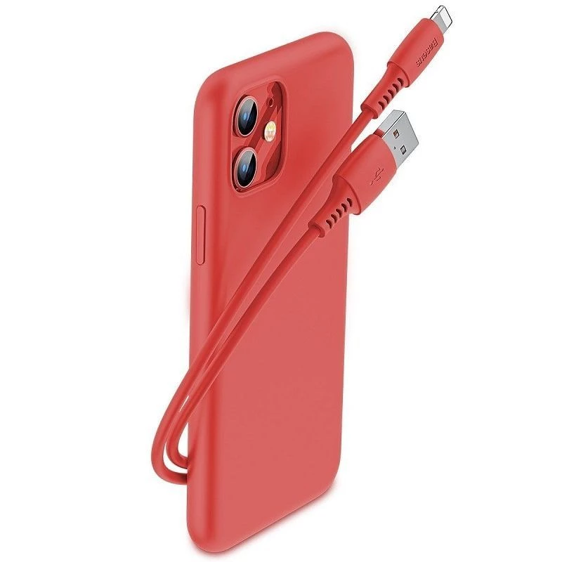 Baseus Colorful kaabel USB-A Lightning 2.4A 1.2m Punane