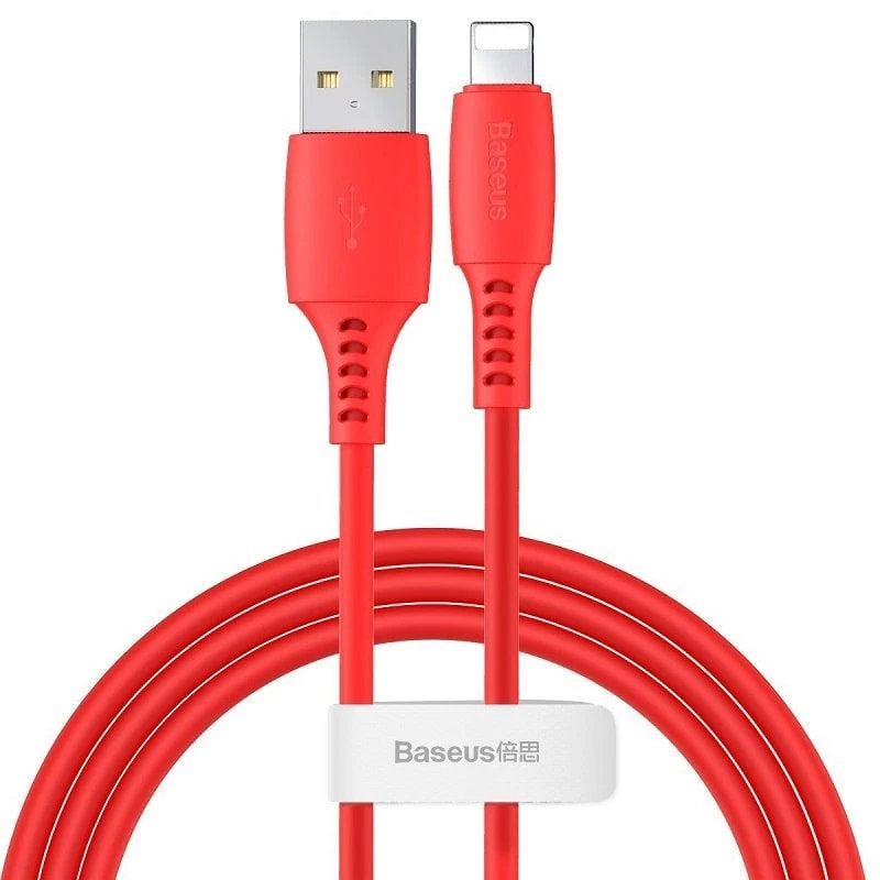 Baseus Colorful kaabel USB-A Lightning 2.4A 1.2m Punane