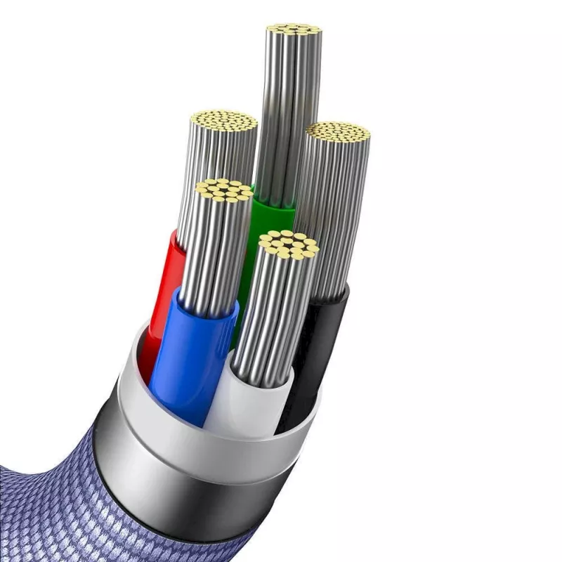 Baseus Crystal Shine Series USB-C to Lightning Fast Charging Data Cable 20W 1.2m Purple (CAJY000205)