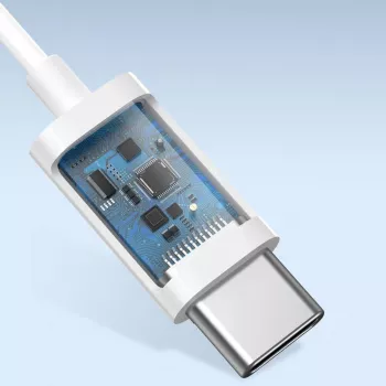 Baseus Encok C17 Juhtmega Kõrvaklapid USB Type-C Mikrofoniga Valge (NGCR010002)