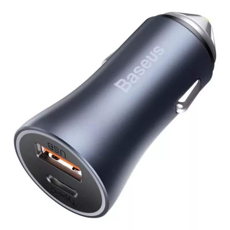 Baseus Golden Contactor Pro Auto laadija 40W USB-A USB-C QC4.0+ PD SCP Hall