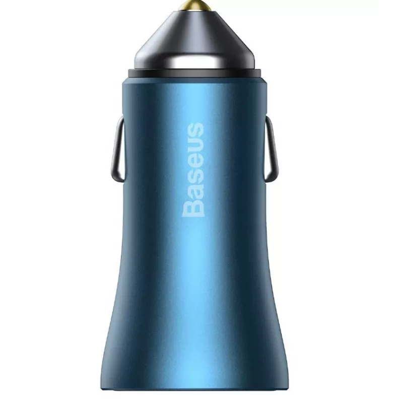 Baseus Golden Contactor Pro Dual Quick Car Charger 40W USB-C to Lightning kaabliga 1m Sinine