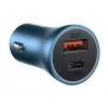 Baseus Golden Contactor Pro Dual Quick Car Charger 40W USB-C to Lightning kaabliga 1m Sinine