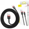 Baseus Lightning Cafule Cable 2A, 3m Red/Black (CALKLF-R91)