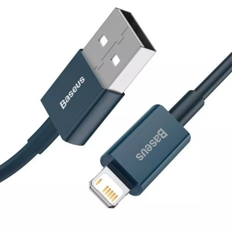 Baseus Lightning Superior Series kaabel, kiirlaadimine, andmeside 2.4A, 1m sinine (CALYS-A03)