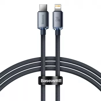 Baseus Lightning to USB-C PD QC kaabel 20W 480Mbps 1.2m Must
