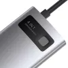 Baseus Metal Gleam Series 4-in-1 USB-C Hub, USB 3.0 + USB 2.0 + HDMI + USB-C PD, Hõbedane
