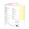 Baseus Popsicle 5200mAh 20W Power Bank koos sisseehitatud Lightning-kaabliga ja valge Baseus Simple USB-C–USB-C 60W 30cm kaabliga – kollane-roosa