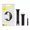 Baseus Slip-Thru rihm käevõru Apple Watch 3/4/5/6/SE 38mm/40mm must (LBWSE-01)