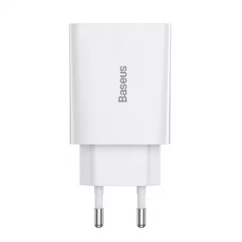 Baseus Speed Mini Quick Charger, USB-C, PD, 3A, 20W (Valge)