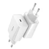 Baseus Speed Mini Quick Charger, USB-C, PD, 3A, 20W (Valge)