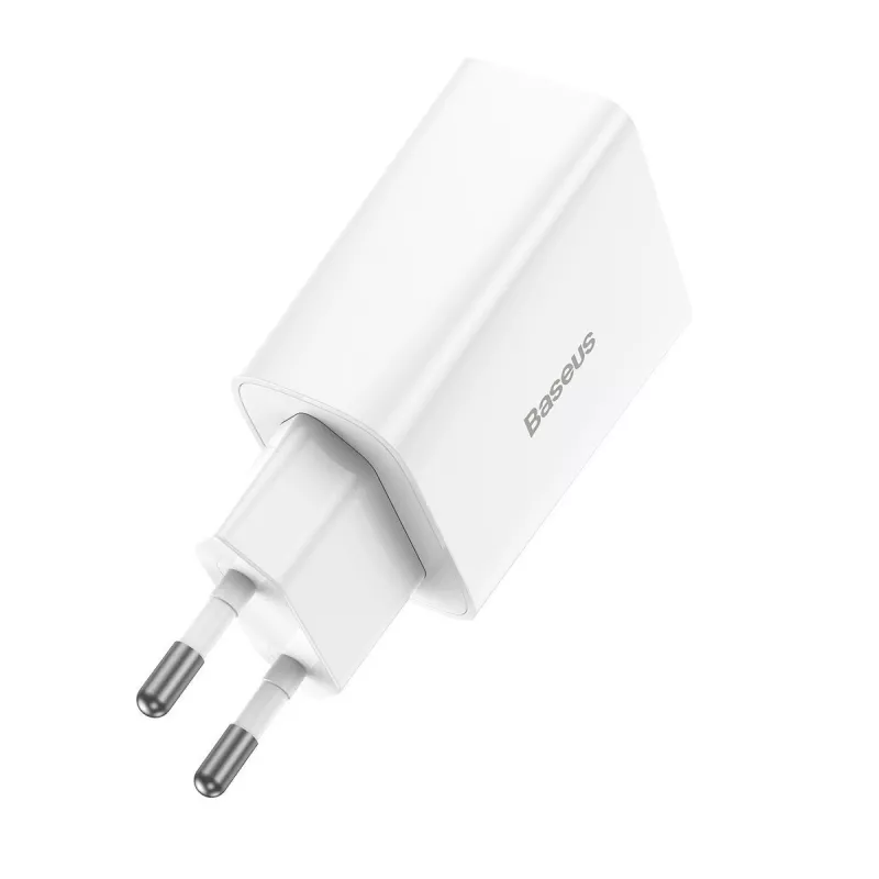 Baseus Speed Mini Quick Charger, USB-C, PD, 3A, 20W (Valge)