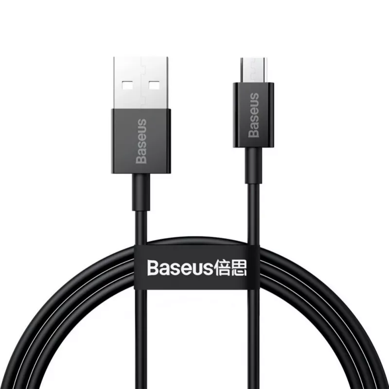 Baseus Superior Fast Charging Data Cable USB-A to Micro USB 1m Black