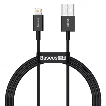 Baseus Superior USB-A to Lightning Fast Charging Data Cable 1m Black (CALYS-A01)