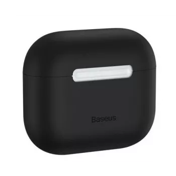 Baseus õhuke silikoonkest Apple AirPods 3 jaoks - must
