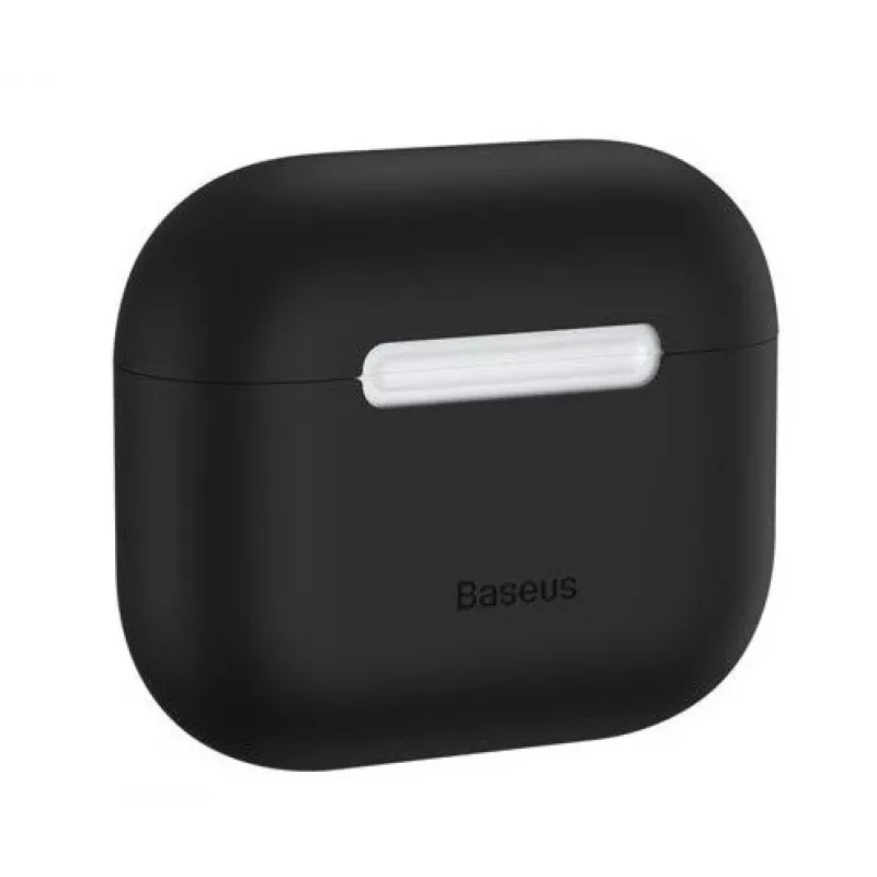 Baseus õhuke silikoonkest Apple AirPods 3 jaoks - must