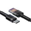 Baseus Type-C Cafule SuperCharge 40W PD 3.0 QC 3.0 1m Hall/Must USB-C to USB-C kaabel (CATKLF-PG1)