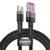 Baseus Type-C Cafule SuperCharge 40W PD 3.0 QC 3.0 1m Hall/Must USB-C to USB-C kaabel (CATKLF-PG1)