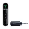Baseus WXQY-01 Bluetooth 5.0 Auto AUX-vastuvõtja Micro USB laadimisega – 10m ulatus, 145mAh, Must