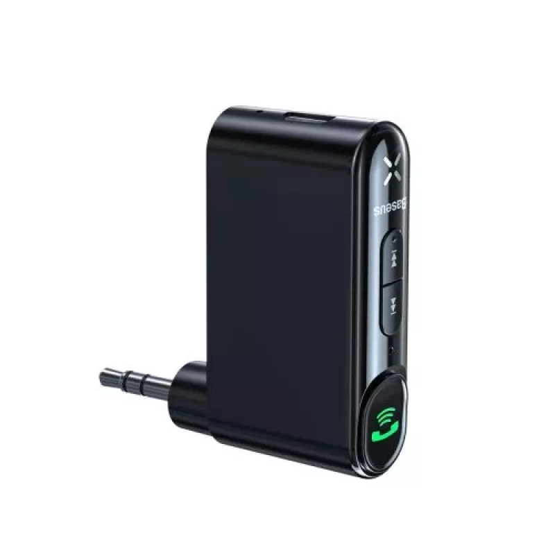Baseus WXQY-01 Bluetooth 5.0 Auto AUX-vastuvõtja Micro USB laadimisega – 10m ulatus, 145mAh, Must