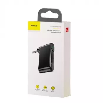 Baseus WXQY-01 Bluetooth 5.0 Auto AUX-vastuvõtja Micro USB laadimisega – 10m ulatus, 145mAh, Must