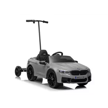 Akutoitel Auto BMW M5 Z Platvormiga Lapsevanemale Hõbelakitud