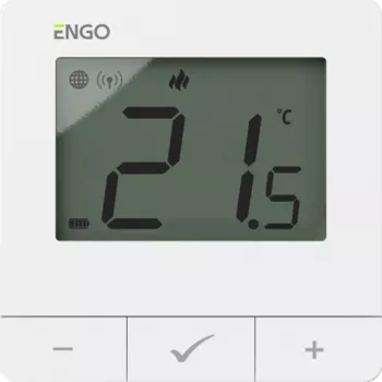 BATTERY TECH Termostaat, Patarei, Valge, ZigBee/868MHz, Pind