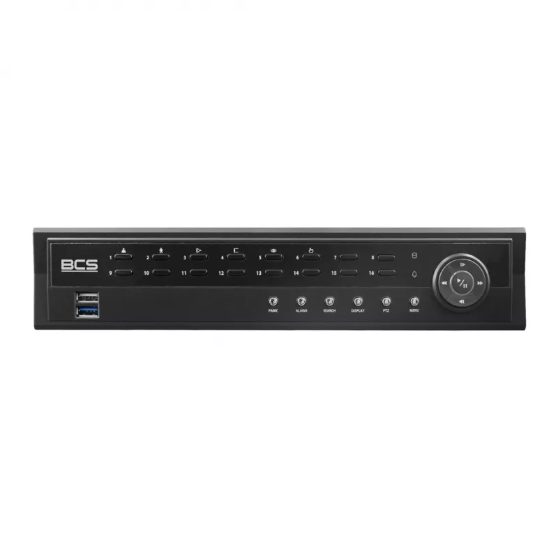BCS 16-kanaliline IP NVR BCS-U-NVR1602-A-4K-8P koos 6TB HDD-ga