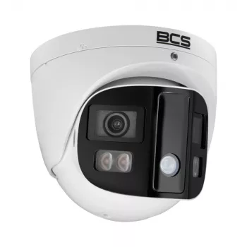 BCS 4MP IP kuupkaamera AI perimeetrikaitsega, 2,8 mm fikseeritud objektiiv, PoE, IP67, IK10, valge
