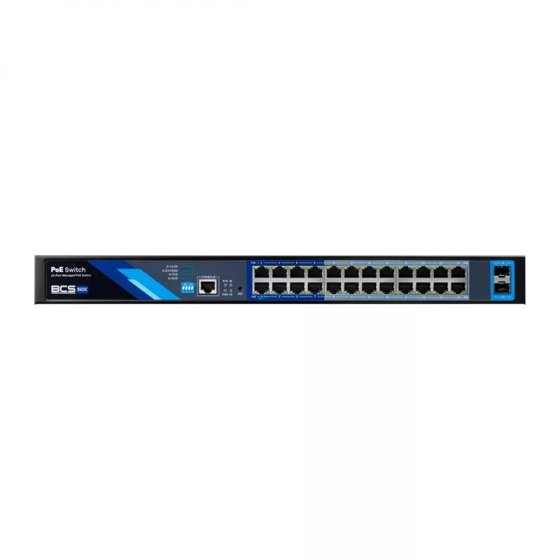 BCS BCS-B-SP24G-2SFP-M 24-Port Gigabit L2 Managed Switch with 2 SFP Slots
