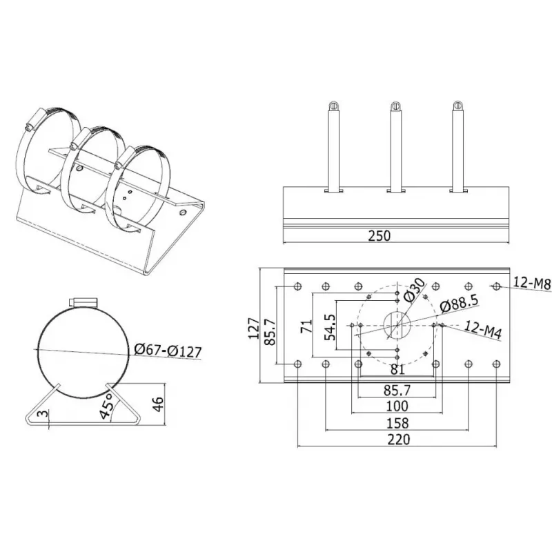 BCS BCS-V-AS välivideovalvepult, 2-juhtmeline, 720p HD, hõbedane