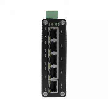 BCS ISP04G01G Tööstuslik 4-pordiline PoE+ lüliti 1 Gigabitise ühendusega
