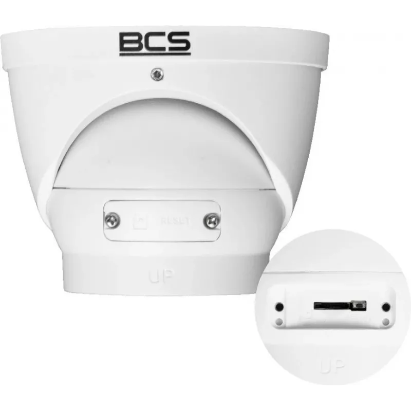 BCS L-EIP58VSR4-Ai1(2) 5MP IR Dome IP-kaamera mootorobjektiiviga, SMD Plus, perimeetrikaitse, näotuvastus, IP67, IK10, PoE