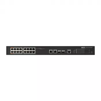 BCS-L-SP1602G-2SFP-M(2) 16-pordiline PoE+ hallatav kommutaator 2 gigabitise üleslingi ja 2 SFP-pesaga, 250W PoE eelarve