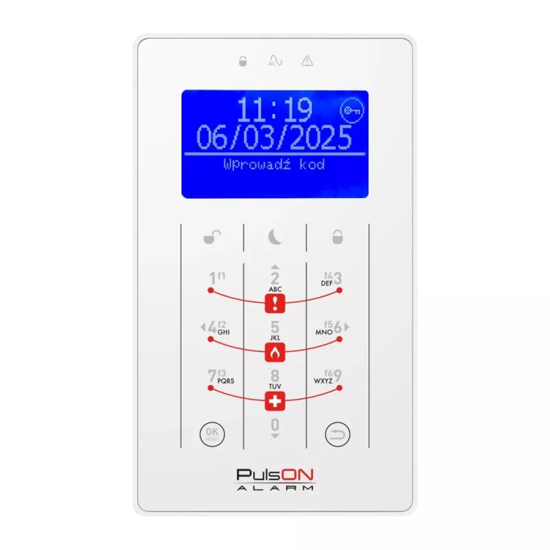 BCS PulsON LCD(BLU)/S WH 16x2 Tähemärkide LCD-ekraanimoodul, sinine taustvalgus, valge tekst, 5V