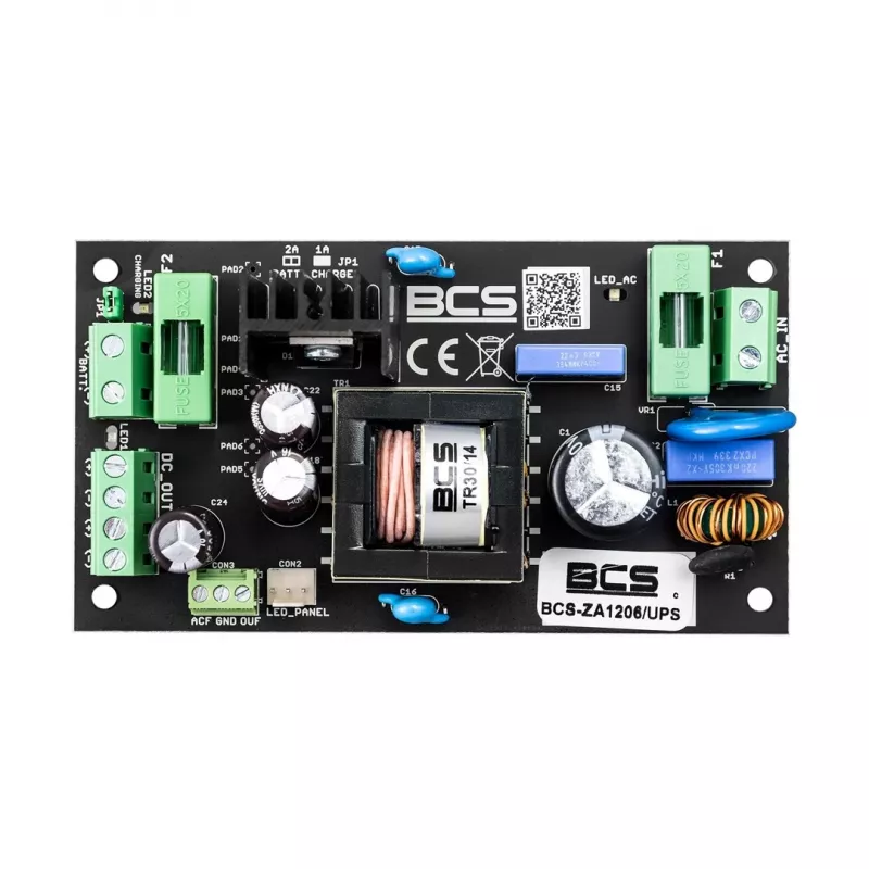 BCS-ZA1206/UPS 12V 6A 72W AC/DC toiteplokk akutoitega (UPS)