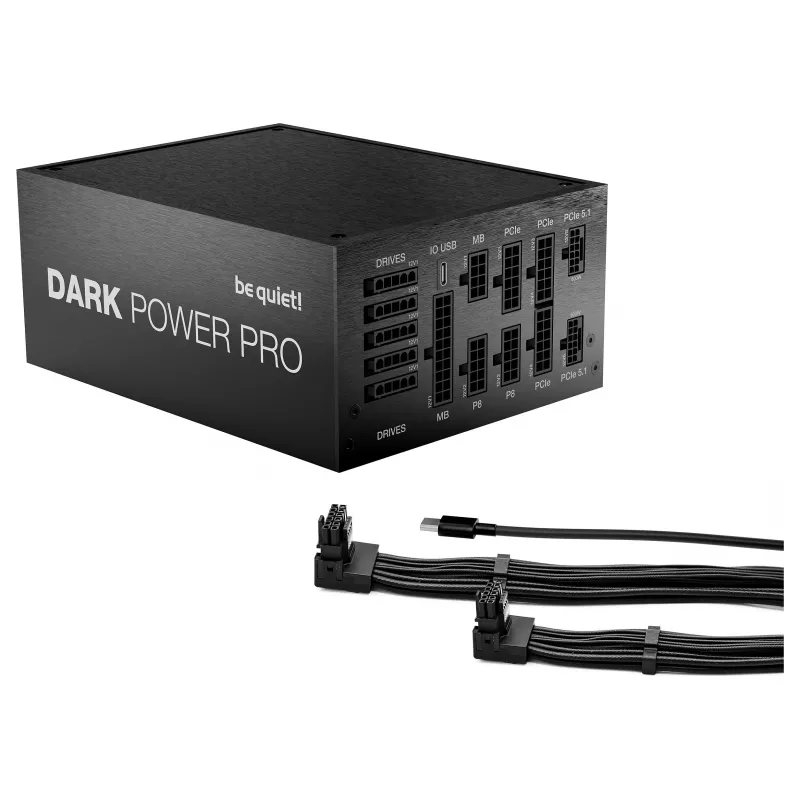 be quiet! Dark Power Pro 14 IO 1300W ATX 3.1 PCIe 5.1 80+ Titanium täismodulaarne toiteplokk (BP022EU)