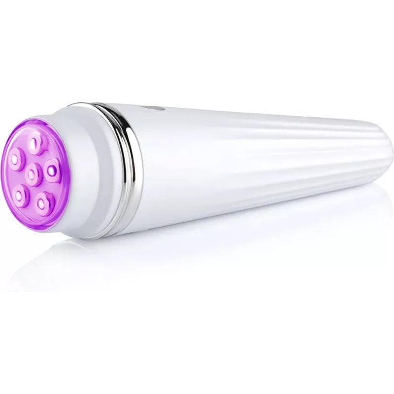 Beautifly Glossy Acne Young Sonic Facial Cleansing Brush with Blue LED Light Therapy and Heating Function, Rose Gold/Pink