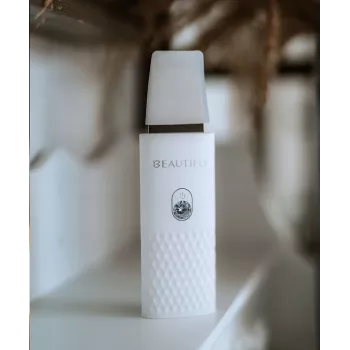 Beautifly Peeling Scrub Mini - Ultrahelikavitatsiooniga näohooldusseade EMS-mikrovooluga, valge roosakuld