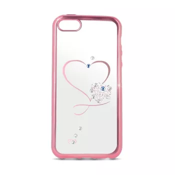 Beeyo Heart Tagakaas Samsung Galaxy A5 (2016) A510 jaoks - Roosa