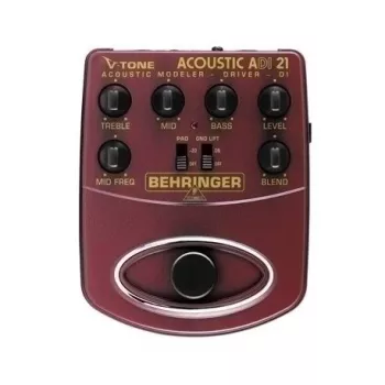 Behringer ADI21 Akustilise kitarri eelvõimendi / DI-boks 3-ribalise EQ ja tagasiside kontrolliga