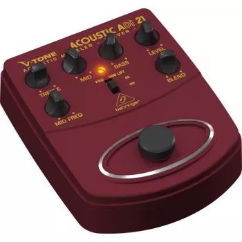 Behringer ADI21 Akustilise kitarri eelvõimendi / DI-boks 3-ribalise EQ ja tagasiside kontrolliga