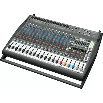 Behringer PMP6000 20-kanaliline võimendiga segaja kahekordse FX-efektiga ja 1200 W sildühendusega, must