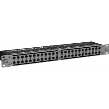 Behringer PX3000 48-punktiline 1/4 tolline TRS patch-paneel, 1U rackmount, 3-režiimiline lülitus