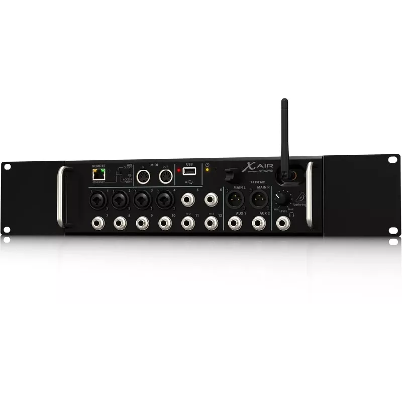 Behringer XR12 Audio Mixer 12 kanalit Must