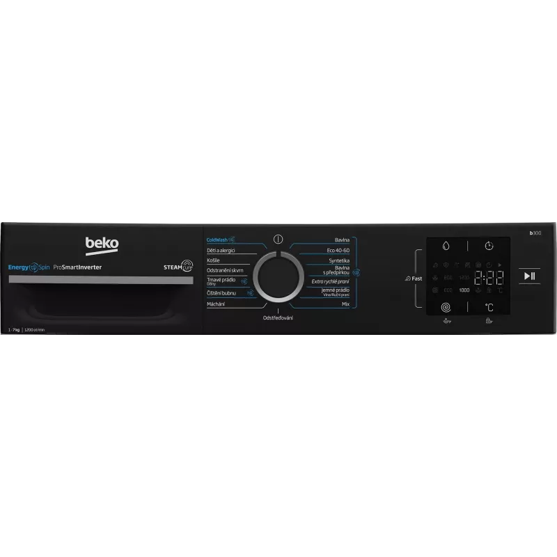 Beko BM3WFU3721WBW 7 kg 1200 p/min esitäitmisega pesumasin SteamCure ja Bluetoothiga