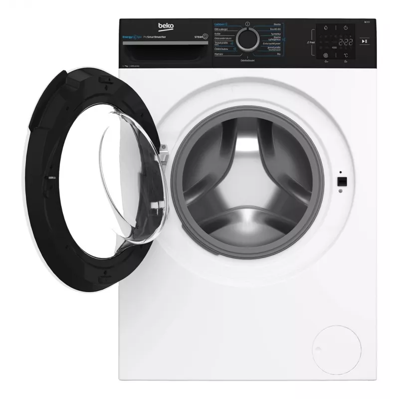 Beko BM3WFU3721WBW 7 kg 1200 p/min esitäitmisega pesumasin SteamCure ja Bluetoothiga