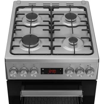 BEKO FSM52320TXDT Vabaltseisev elektripliit keraamilise pliidiga, ventilaatoriga ahi, roostevaba teras