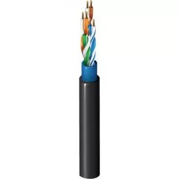 Belden CatSnake Kategooria 5E Taktikaline Etherneti kaabel, 24 AWG keerutatud paljas vask, UTP, TPE ümbris, must, 100 MHz, Gigabit, kõrge painduvus